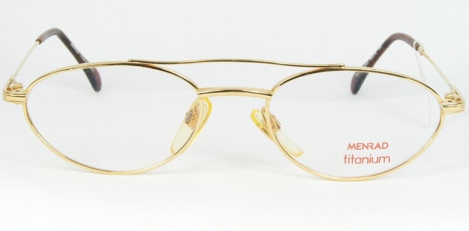 NOS MENRAD TITANIUM MOD. 1414 600 GOLD EYEGLASSES GLASSES FRAME 50-18-130mm Item image 2