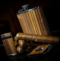 Bizard and Co. - The 6 oz Flask - Zebrawood image 2