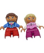 Duplo Boy &amp; Girl Small Replacement People Figurines by Lego - $7.94 CAD