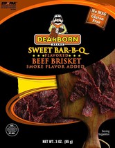 Dearborn Brand Sweet BBQ Beef Brisket Jerky, 3 oz. Zip Pack - $42.52+