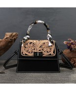 Advanced Hand Carved Genuine Leather Luxury Handbags Women Bags Designer... - £160.16 GBP