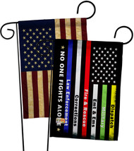 First Responders No One Fights Alone - Impressions Decorative USA Vintage Appliq - £24.39 GBP