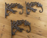 3 Dragonfly Plant Hook Hangers Cast Iron Antique Style Rustic Farmhouse ... - $29.99