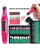 Professional Nail Drill Machine Electric Manicure Milling Cutter Set Nai... - £26.98 GBP