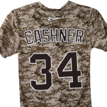 San Diego Padres Andrew Cashner # 34 Camo Jersey Shirt Size Small Toyota - $34.64
