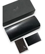 Persol Sunglasses Eyeglasses Black Hard Case Full Set New Authentic - $107.79 CAD