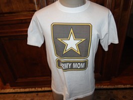 Vintage 2005 White ARMY MOM Jerzees 50-50 T-shirt Adult M Nice Find - £15.65 GBP