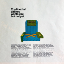 1966 Continental Airlines Advertisement Vintage Aviation Golden Tail DWYY4 - $367.91 MXN 1966 Continental Airlines Advertisement Vintage Aviation Golden Tail DWYY4 - $367.91 MXN