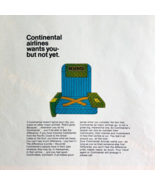 1966 Continental Airlines Advertisement Vintage Aviation Golden Tail DWYY4 - €17,16 EUR