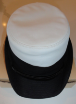 Womens US Navy USN Kingform Cap Navy White Uniform Service Hat Size 21 1/2 - $44.99