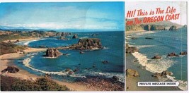 Postcard The World Famous Oregon Coast Harris Beach Ecola State Park Fold Out - £3.88 GBP