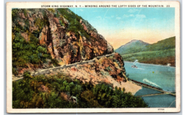 Storm King Road Alsong Hudson River New York NY UNP WB Postcard  V21 - £1.53 GBP