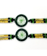 Green and Yellow Dreamcatcher Windchime Anklet and Bracelet Set of 4 NWOT - $23.99 CAD