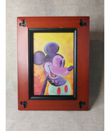 Disney, Mickey Mouse Ears, Beveled Cherry Wood 4&quot;x 6&quot; Frame - $34.36