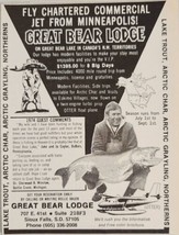 1975 Print Ad Great Bear Lodge Great Bear Lake Canada NWT Fishing - £8.61 GBP