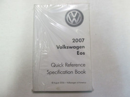 2007 Volkswagen EOS Rapide Référence Specification Livre Guide Manuel Usine OEM - £89.39 GBP