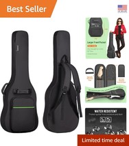 Versatile Green Electric Guitar Bag with Neck Strap &amp; Multiple Carrying ... - $38.92