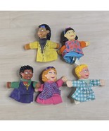 Lot of 5 1995 Russ Berrie The Puzzle Place Toy Finger Puppets Kids TV Show - $24.64