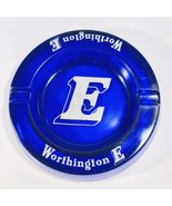 Worthington E Blue Glass Ashtray 5.25&quot; Diameter  - £7.54 GBP