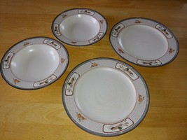 Mikasa Intaglio CAC56 Nantucket 2 Soup BOWLS/2 Dinner PLATES-USED-BOWLS Exc. - £24.85 GBP