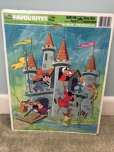 Golden Walt Disney&#39;s Favourites Mickey Mouse, Goofy, Hook, etc Frame-Tray Puzzle - £13.44 GBP