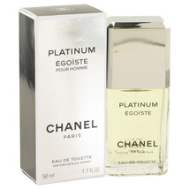 Chanel Egoiste Platinum Pour Homme Cologne 1.7 Oz Eau De Toilette Spray image 2