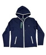 Lauren Ralph Lauren Sz M Zip Up Hooded Jacket Capri Navy New Tags - $727.09 MXN