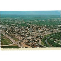 Vintage Postcard, aerial view, Fargo North Dakota - £7.98 GBP