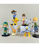 8Pcs Digimon Adventure Action Figure Agumon Gabumon Patamon Tailmon Orna... - $42.89