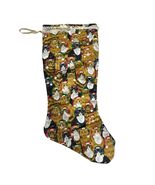 Cats in Santa Hats All Over Print Vintage Handmade Christmas Stocking 18&quot; - $19.79