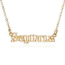 Hot Sale Personality Creative Twelve Constellations Necklace Retro English Lette - £7.47 GBP