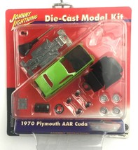 Johnny Lightning Model Kit 1970 70 Plymouth AAR Cuda Green Car Die Cast 1/64 - $33.87