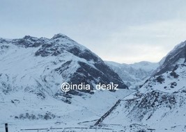 Digital Image Picture Photo Pic Sissu Valley India snow mountains clouds... - $18.42 MXN