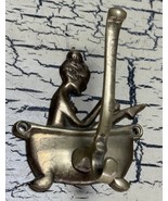 VTG Brass Woman Lady Bathing Bathtub Wall Hook Bathroom Home Decor - €26,04 EUR