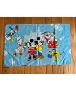 Vintage Disney 70&#39;s  Mickey Frontierland Blue Pillowcase Knight Princess... - $22.89 CAD