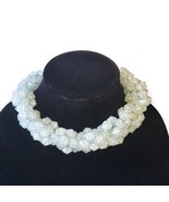 Couture Statement Faceted Acrylic Bead Choker Necklace Iridescent Green ... - €38,90 EUR