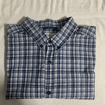 COLUMBIA Sportswear Mens Size L Casual Button Down Shirt Long Sleeve Blu... - $14.59