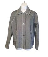 Michael Kors Women&#39;s Short Denim Look Exposed Stitching Jacket Sz Medium  - $26.60