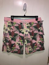 NWT Goodfellow &amp; Co Floral Tropical Swim Trunks Mens Large Mesh Lined NEW - £10.11 GBP