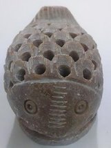 Soapstone Cone Incense Burner (Fish) - $17.50