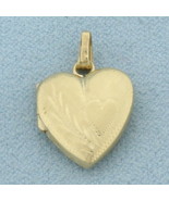 Heart Locket Pendant in 14k Yellow Gold - $158.50