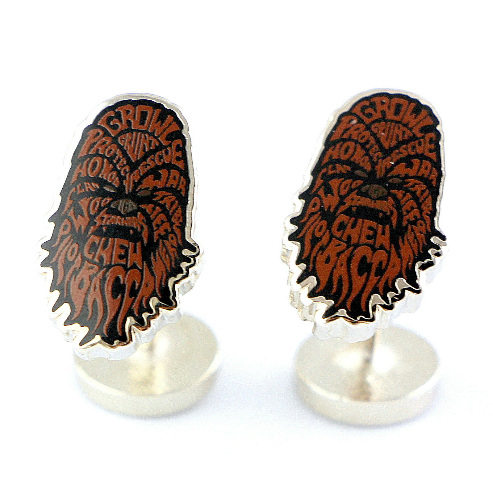 Star Wars Chewbacca Mens Cufflink Typography Lucasfilm Chewy Officially Licensed - $29.65