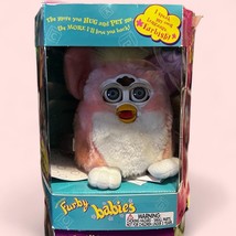 Vintage 1999 Furby Babies Pink White Yellow Furby Baby Tiger 70-940 w/OG... - $48.37