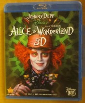 JOHNNY DEEP DISNEY ALICE IN WONDERLAND     BLUE-RAY DISC 3D - $3.47