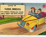 Come to Ivanhoe Minnesota Linen Humorous Postcard - $10.89