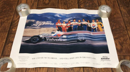 Valvoline “Say Bo To Drugs” Promotional 1990 Vintage Poster - £12.48 GBP