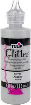 Tulip Dimensional Fabric Paint 4oz Glitter  Silver - £12.42 GBP