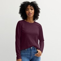 Women&#39;s Sonoma Goods For Life® Everyday Long Sleeve Crewneck Tee, Size: ... - $12.99