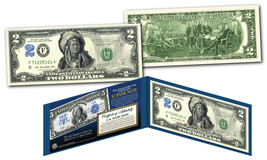 1899 Native American Indian Chief Bankote Designed on Genuine Modern $2 Bill - $14.92