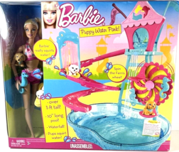2010 Mattel Barbie Puppy Water Park Doll Set V6982 Brand New Sealed Rare! - $69.25